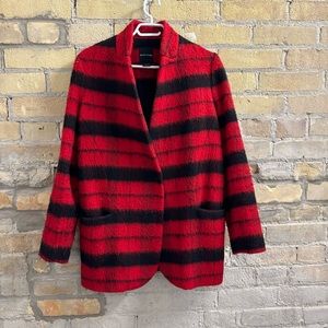 Marciano Red Plaid Fall Jacket S